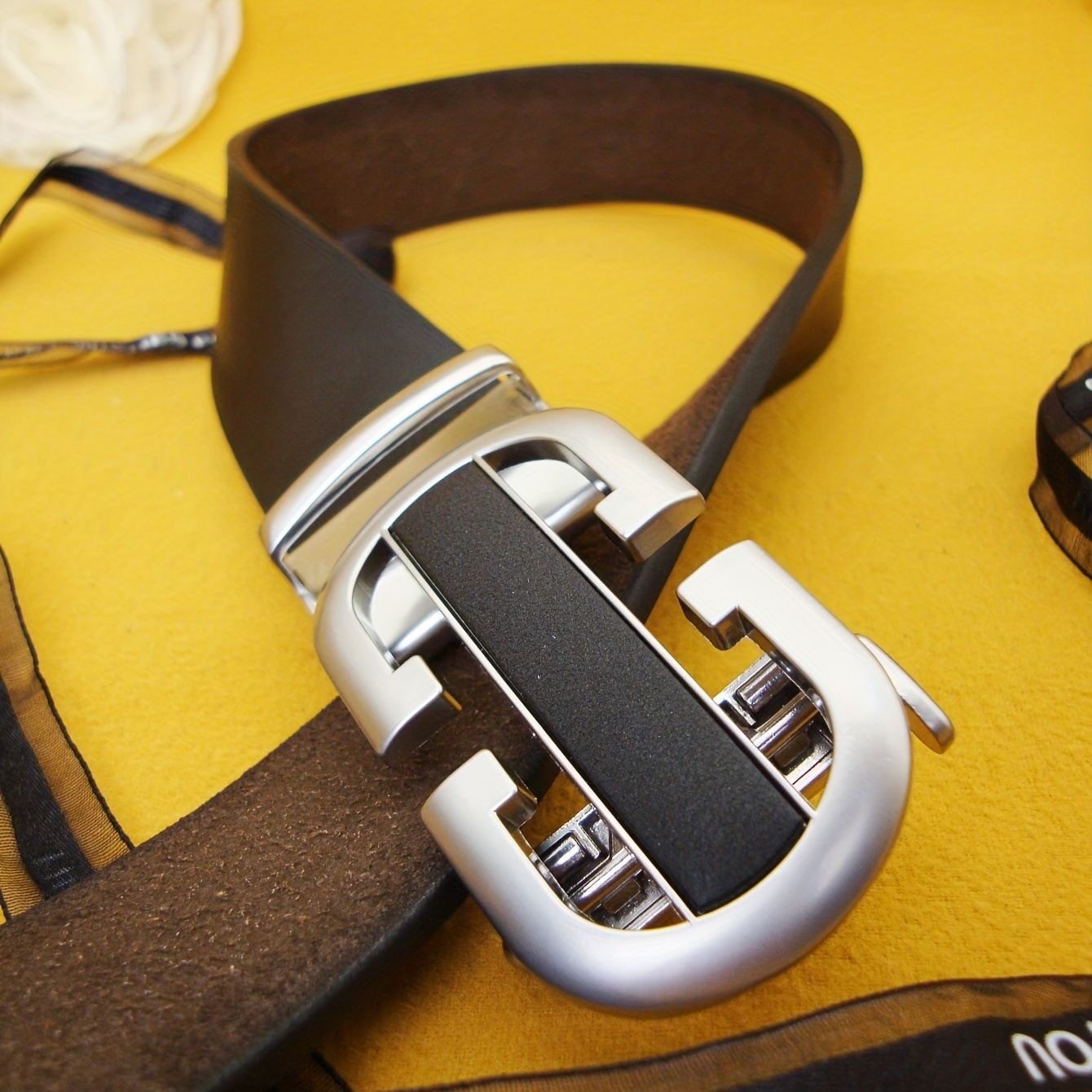 Men's Genuine Leather Belt Automatic Buckle Business Suit Waist Strap -  Temu Bulgaria