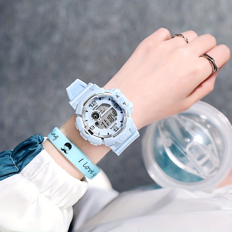 Relojes Digitales deportivos para mujer, pulsera LED con correa de  silicona, reloj electrónico elegante, 2024