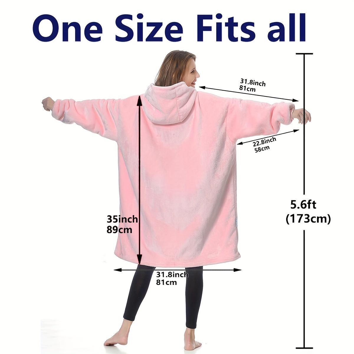 Oversized Hoodie Blanket Wearable Blanket Sweatshirt Ultra - Temu