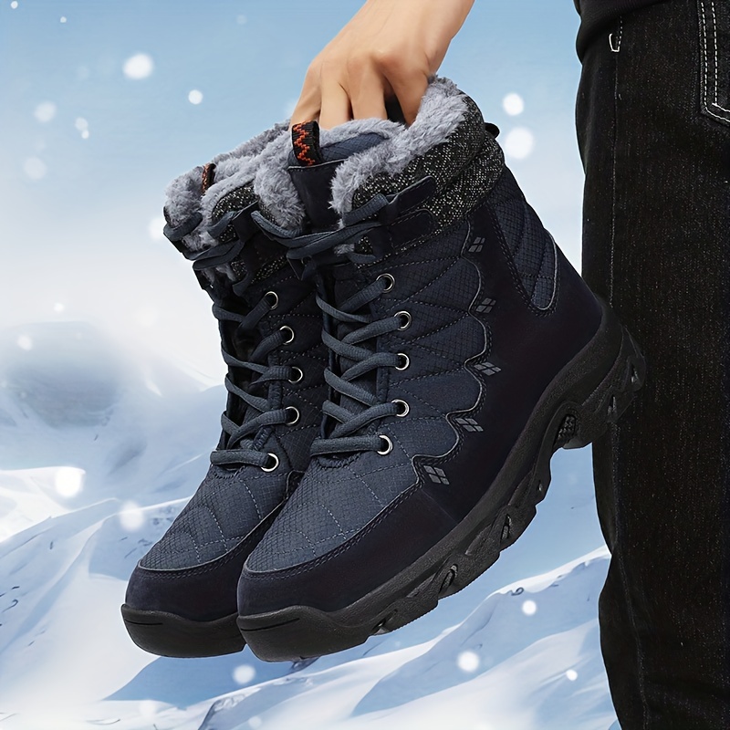 Botas Nieve Antideslizantes Hombre, Zapatos Térmicos Invierno