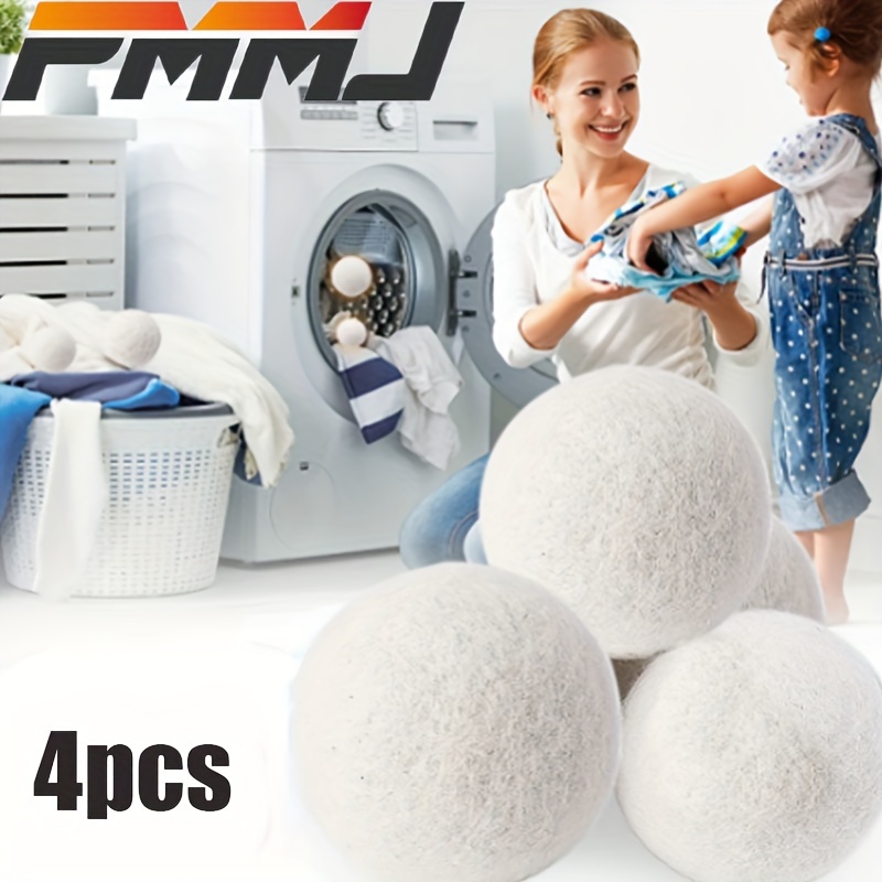 Sèche-linge Balles lavage Boules De séchage Balles Sèche-linge Balle  Réutilisable Machine à laver Boule 4pcs