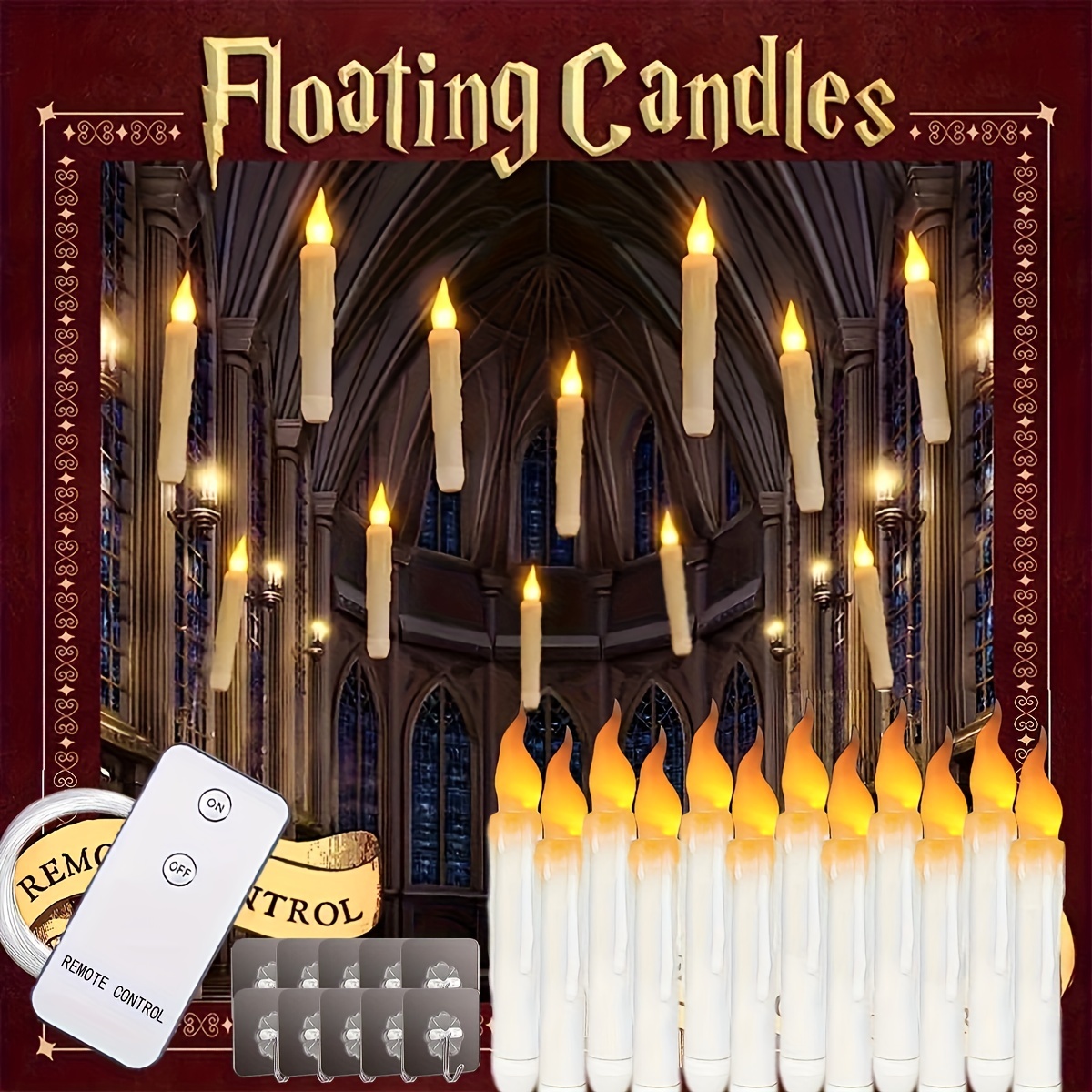 BooGlow™ Floating Candles with Wand Remote – Lousella