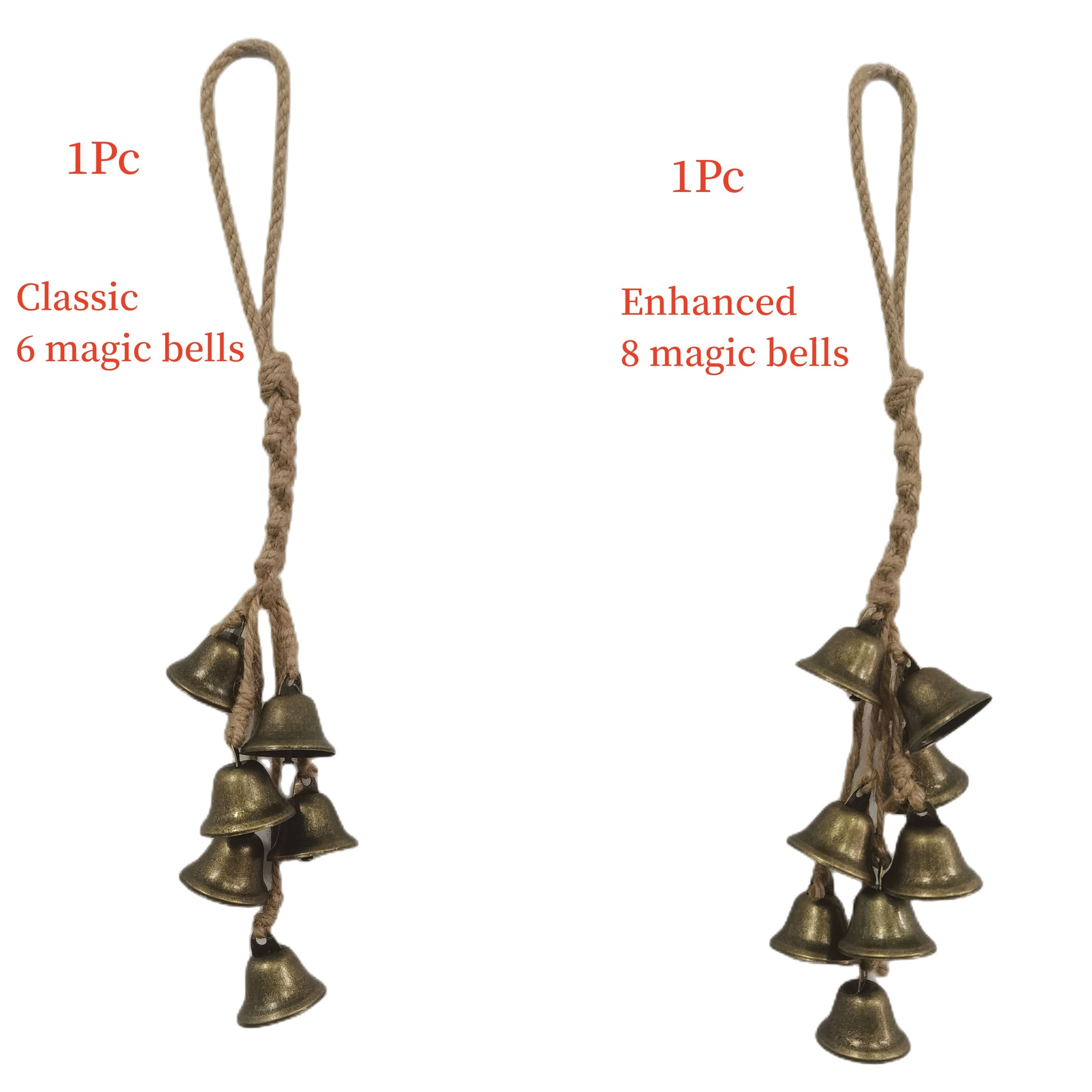 Hanging Witch Bells for Door Knob Decoration, Home Garden Decor Shopkeepers  Bell on Rope (Alloy Vintage Bells)