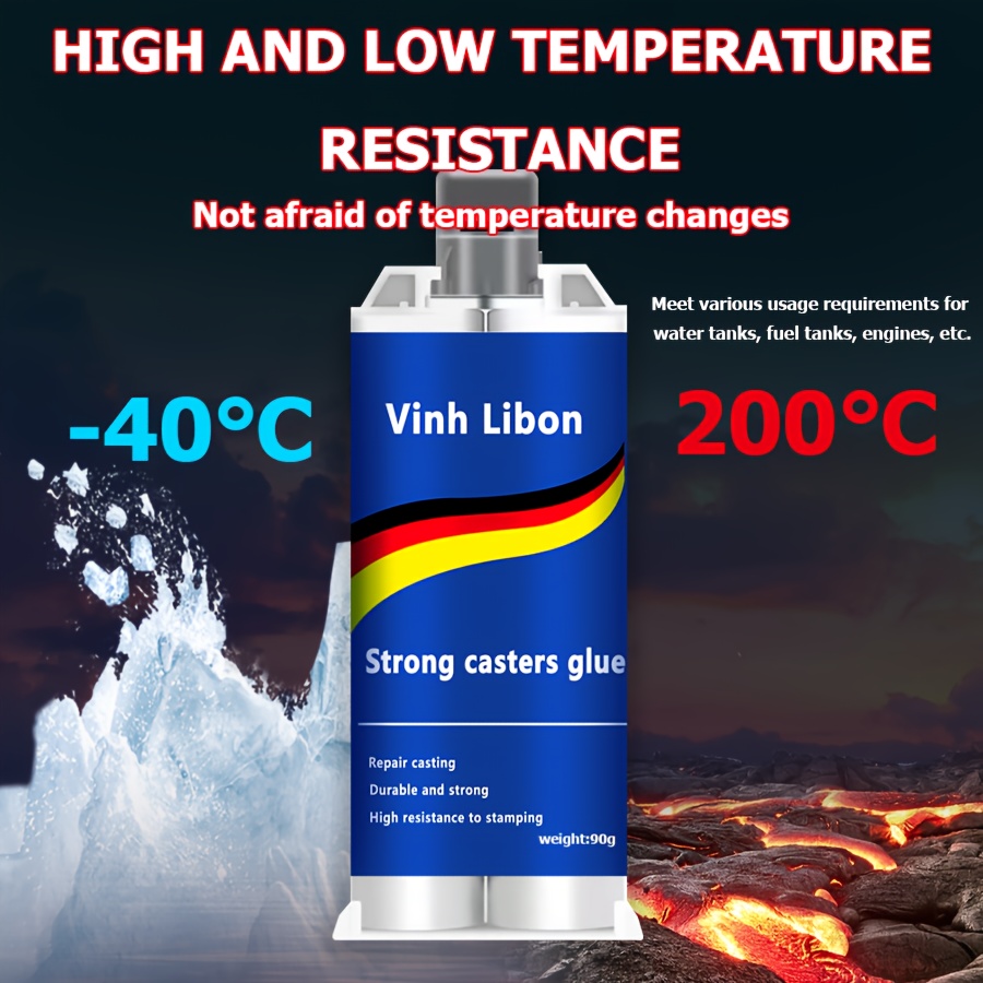 Strong Casting Adhesive High Temperature Resistance Iron Metal Oil Tank  Repair Agent Welding Adhesive Cast Metal Glue