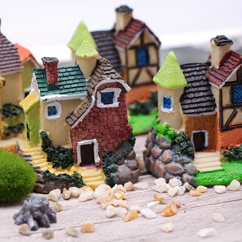 Mini tejas para paisajismo, 60 piezas, Miniatura, pequeñas, piezas de casa  de muñecas, escala 1/16 - AliExpress