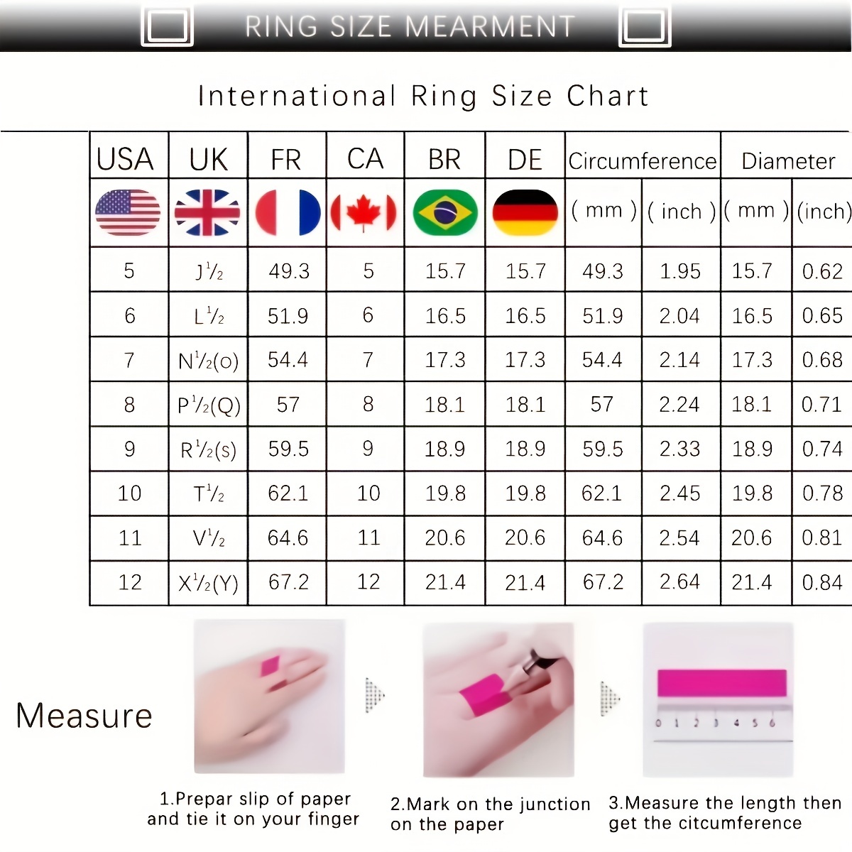 Crescent Moon Ring Inlaid Zircon, 925 Sterling Silver