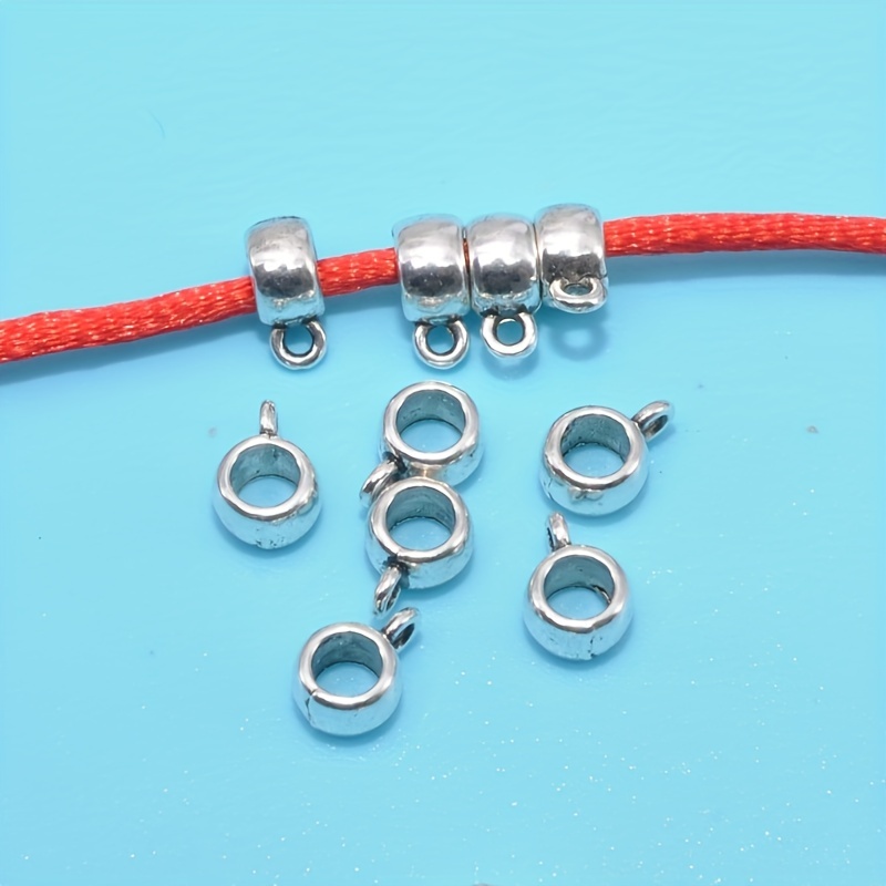 Hole Fit Wire Vintage Silvery Hollow Pendant Clasp Bails - Temu