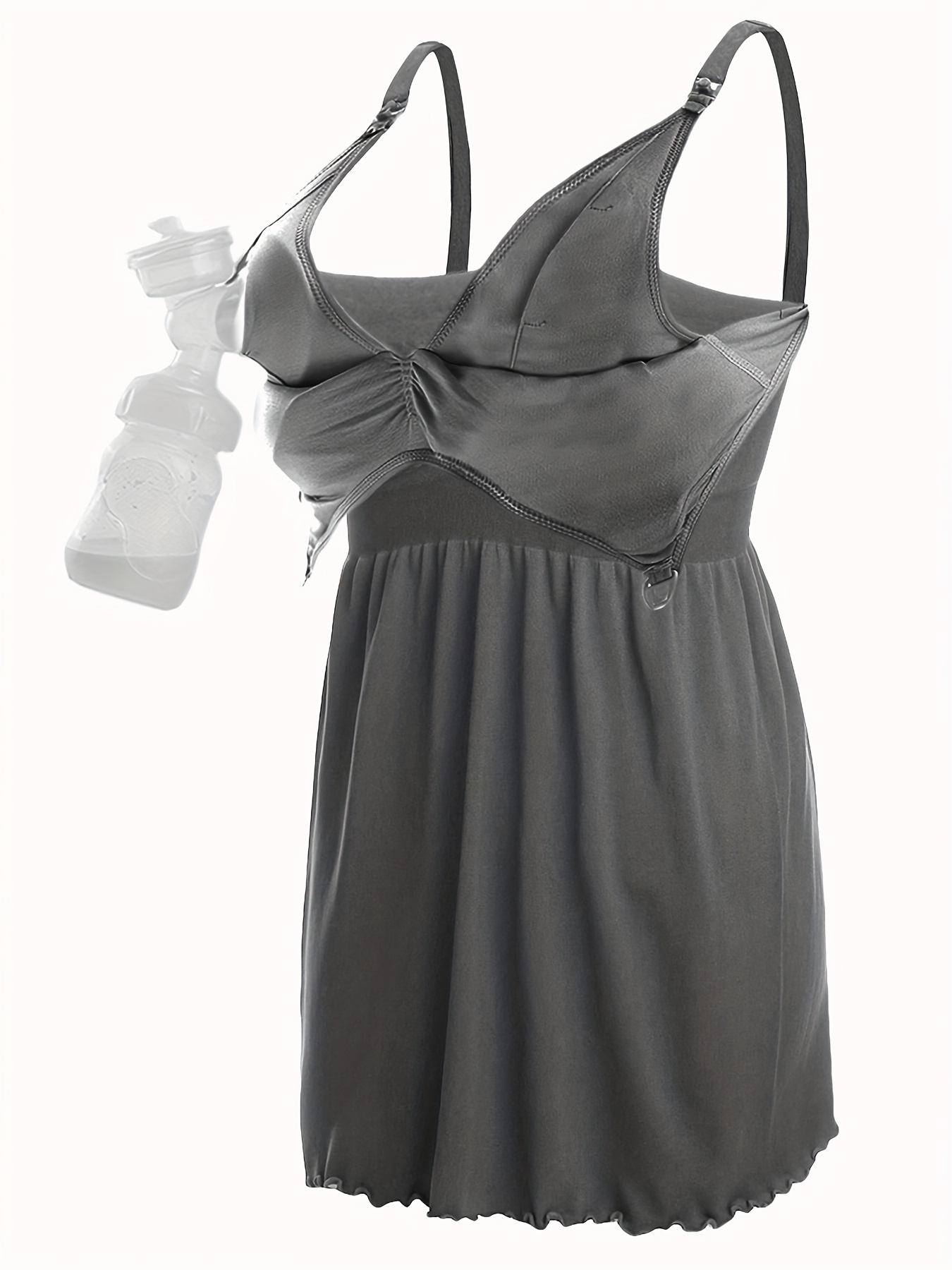 Women's Maternity Casual Tank Top for Breast Pumping Nursing