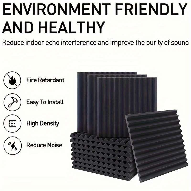 Studio Acoustic Foam Improve Sound Quality Reduce Noise - Temu