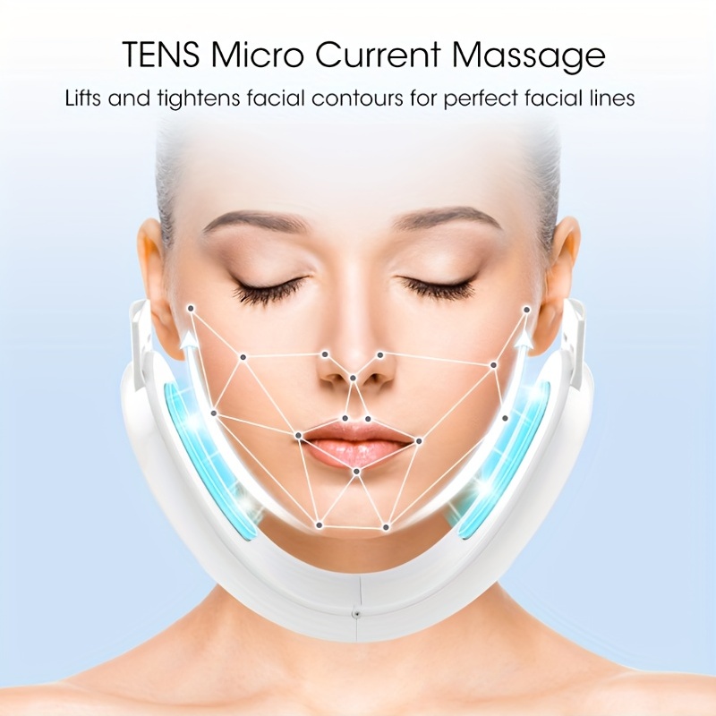 Electronic EMS Tens Pulse Face Massager Slimming Tool Facial Lifting  Jawline Body Jaw V-Face Massage Muscle Stimulator Device