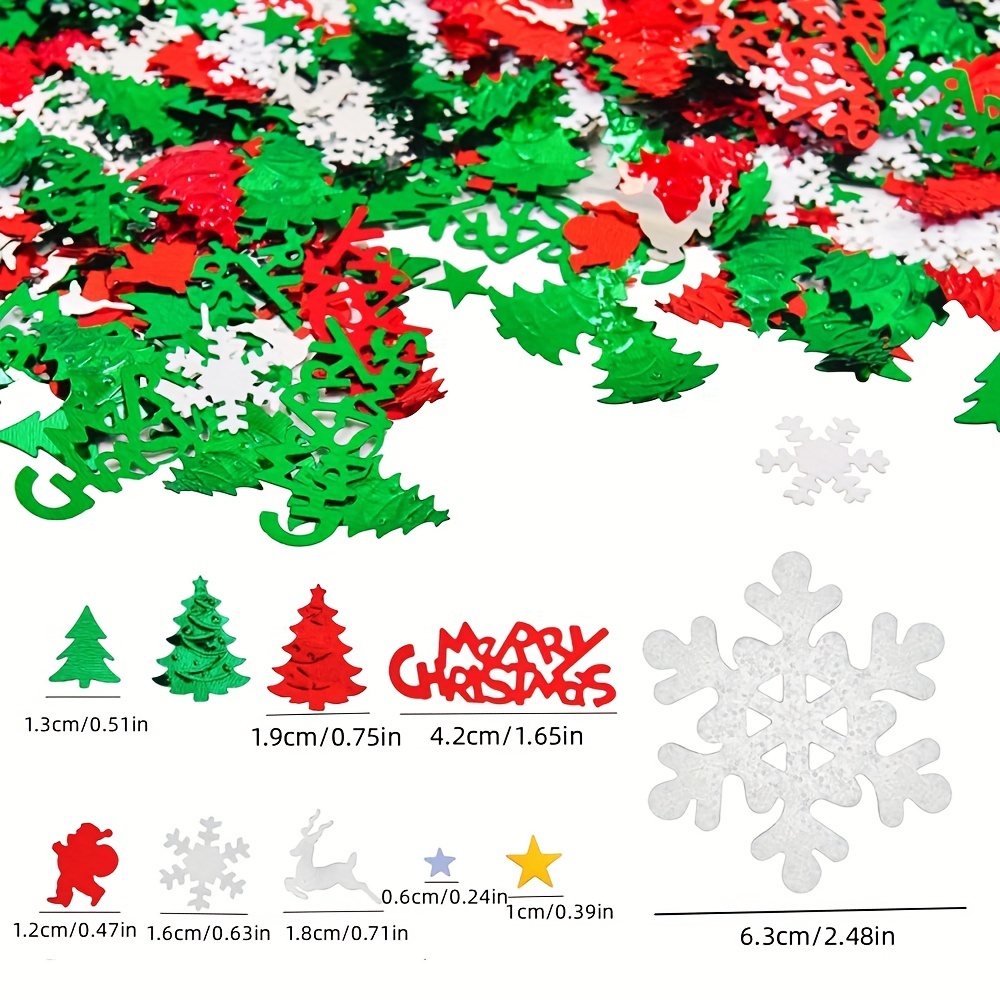Beistle Christmas Snowflake Deluxe Sparkle Confetti (0.5 Oz/Pkg)