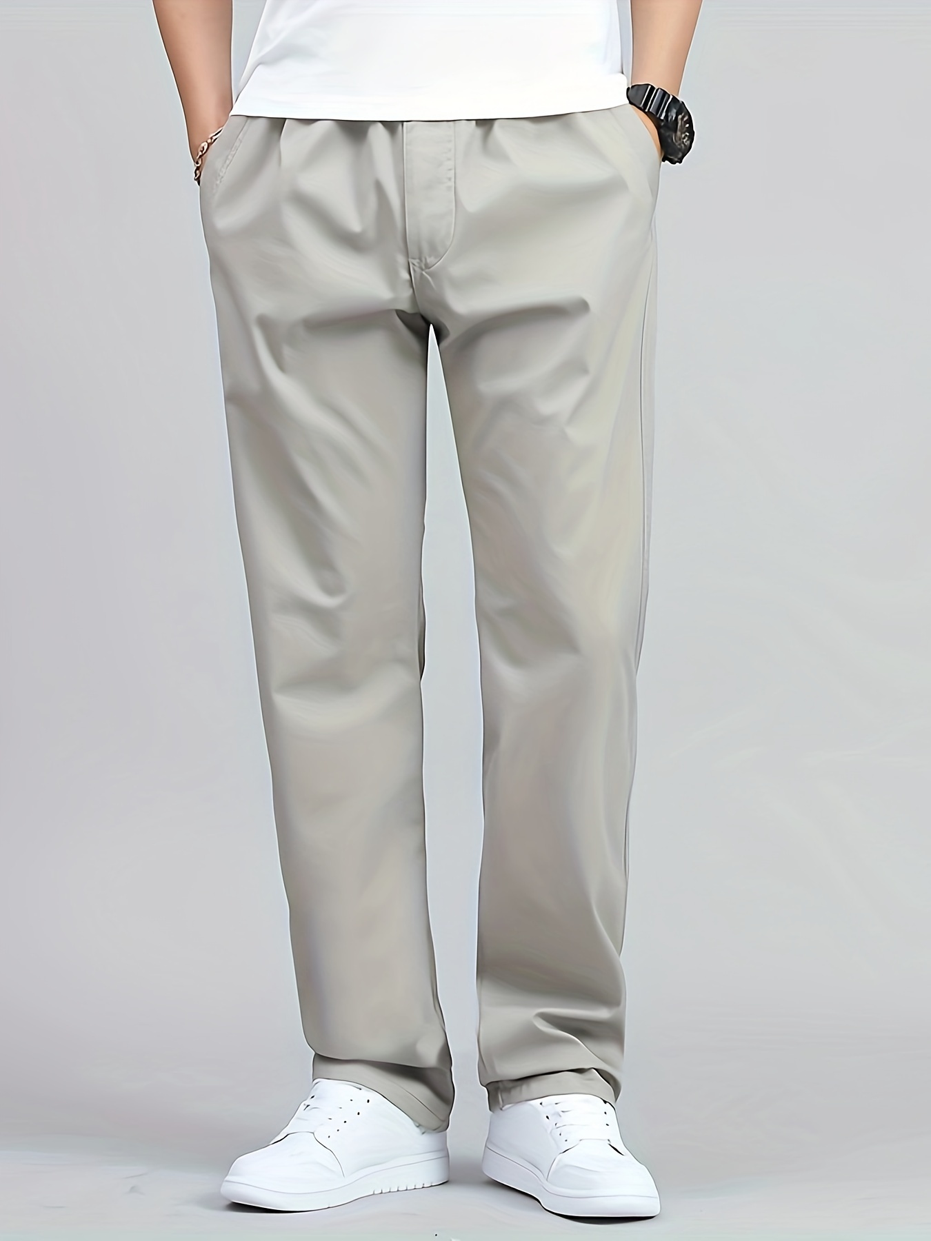 Pantalon Blanco Hombre - Temu