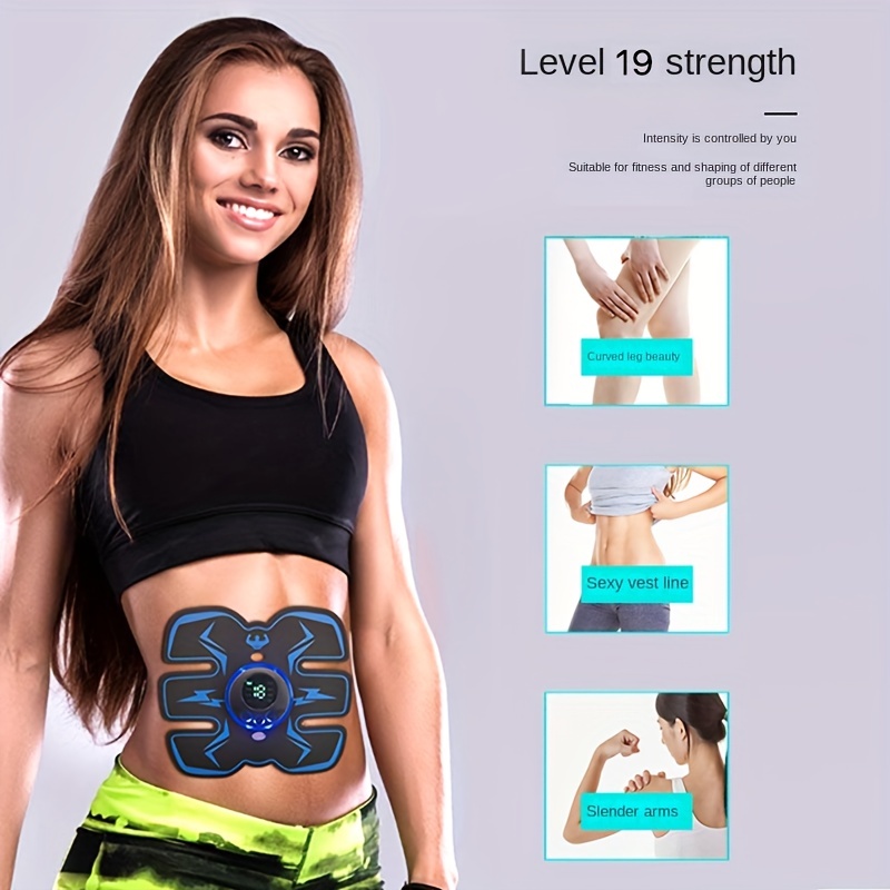 Wireless Muscle Stimulator for Abs, Arms, Hips, Back & Legs, USB