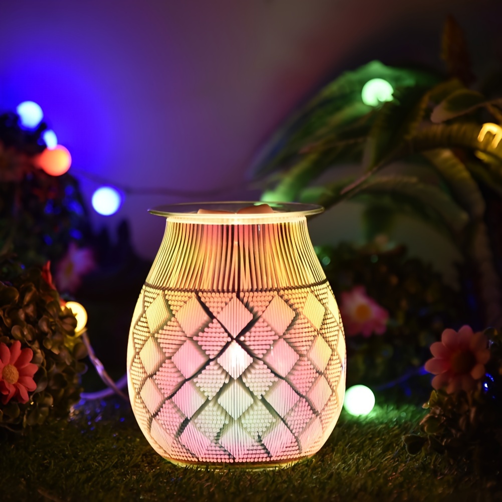 Electric Wax Melts Warmer Burner Essential Oil Warmer Wax Tart Burner  Fragrance Night Light Aroma Decorative for Home Office Bedroom Living Room  Decor