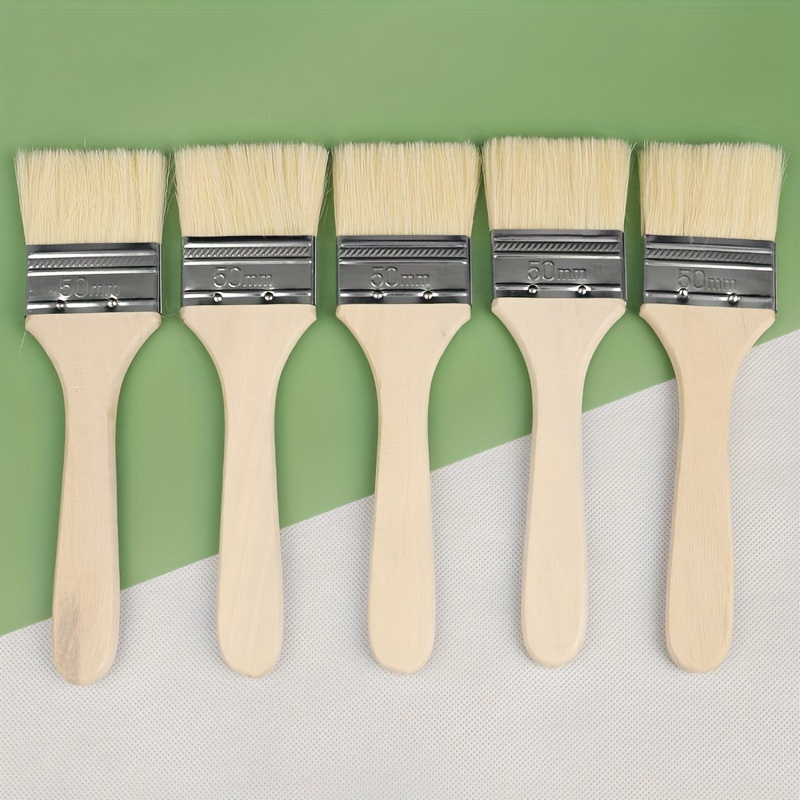 Long Handle Wool Brush Set Wooden Handle Paint Brush Soft - Temu