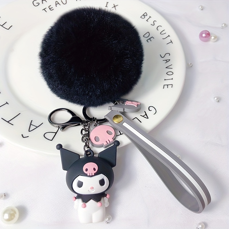 Sanrio 1Pcs Cute Hello Kitty Accessories Anime Keychain Adorable Keychain Keyring Key Purse Handbag Car Charms,Temu