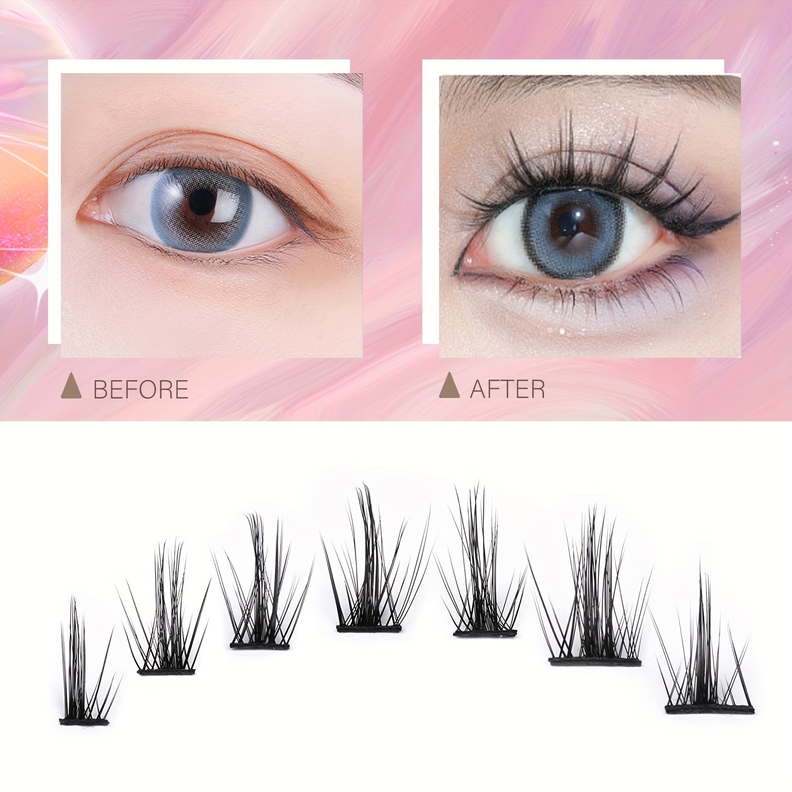 Eyelashes Natural Manga Lashes Wispy Spiky Wet Look Anime Fake Eyelash –  canvalite