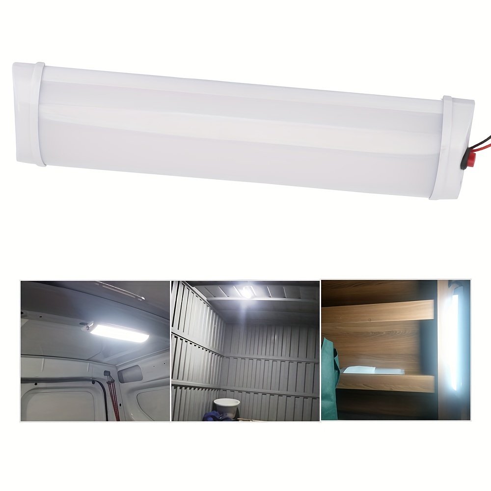 Car Interior Led Light Bar Reading Lamp With Switch White - Temu Philippines
