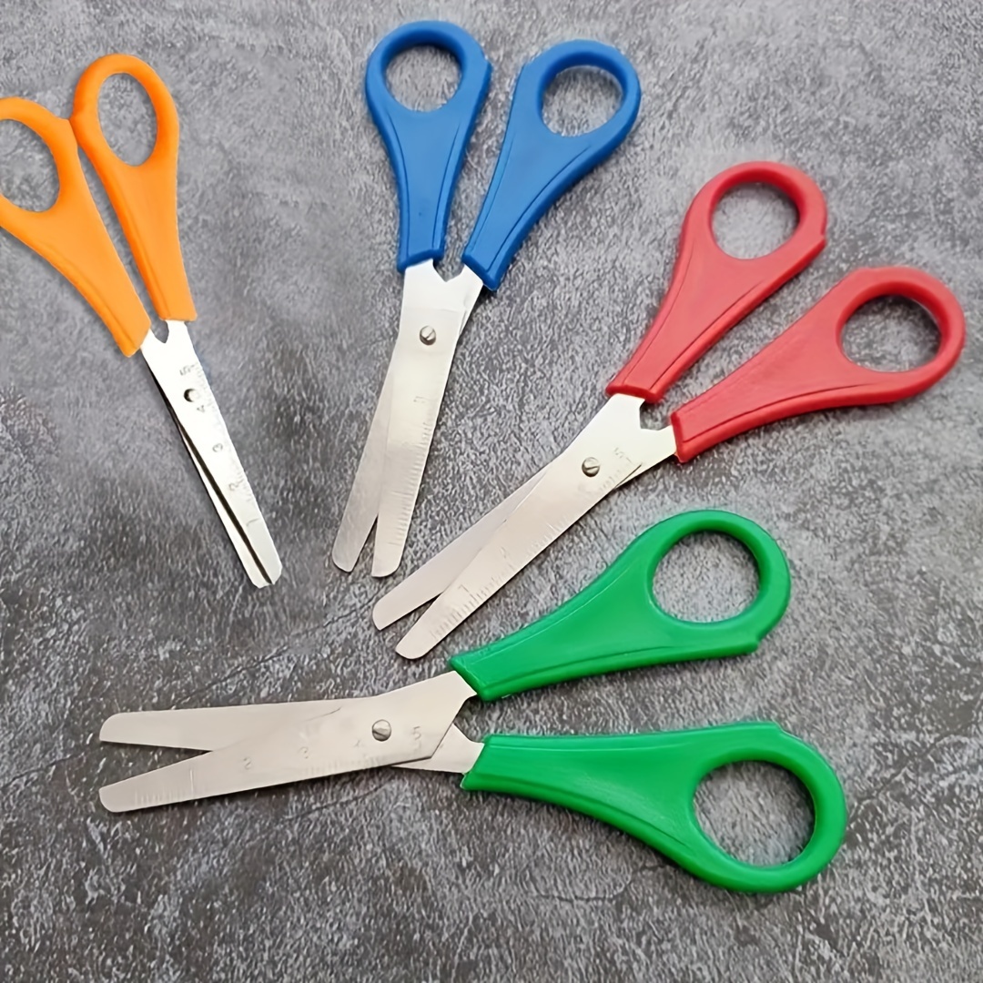 Scissors With Scale Office Stationery School Supplies - Temu