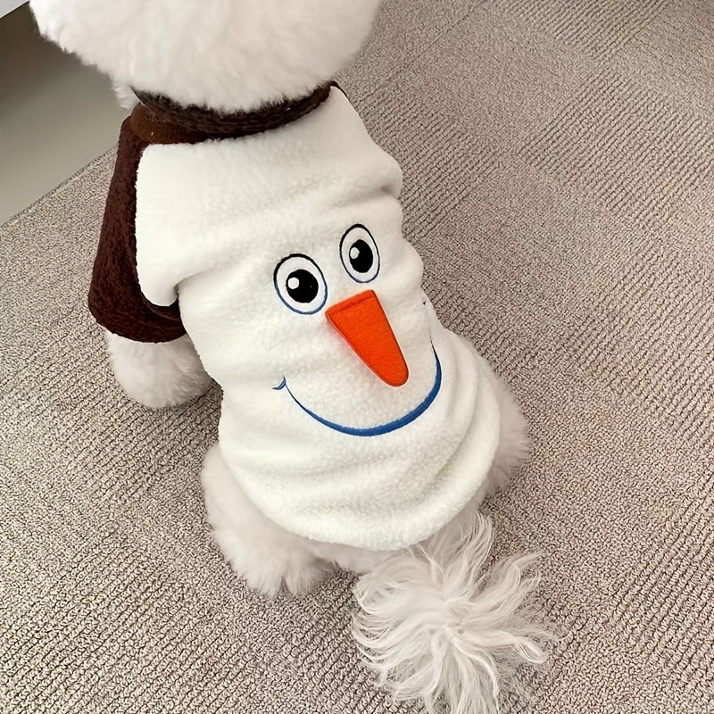 

New Dog Sweatshirt, Winter Wear Pet Clothes, Snowman Design Dog Sweater For Small Puppies Autumn And Winter Clothing