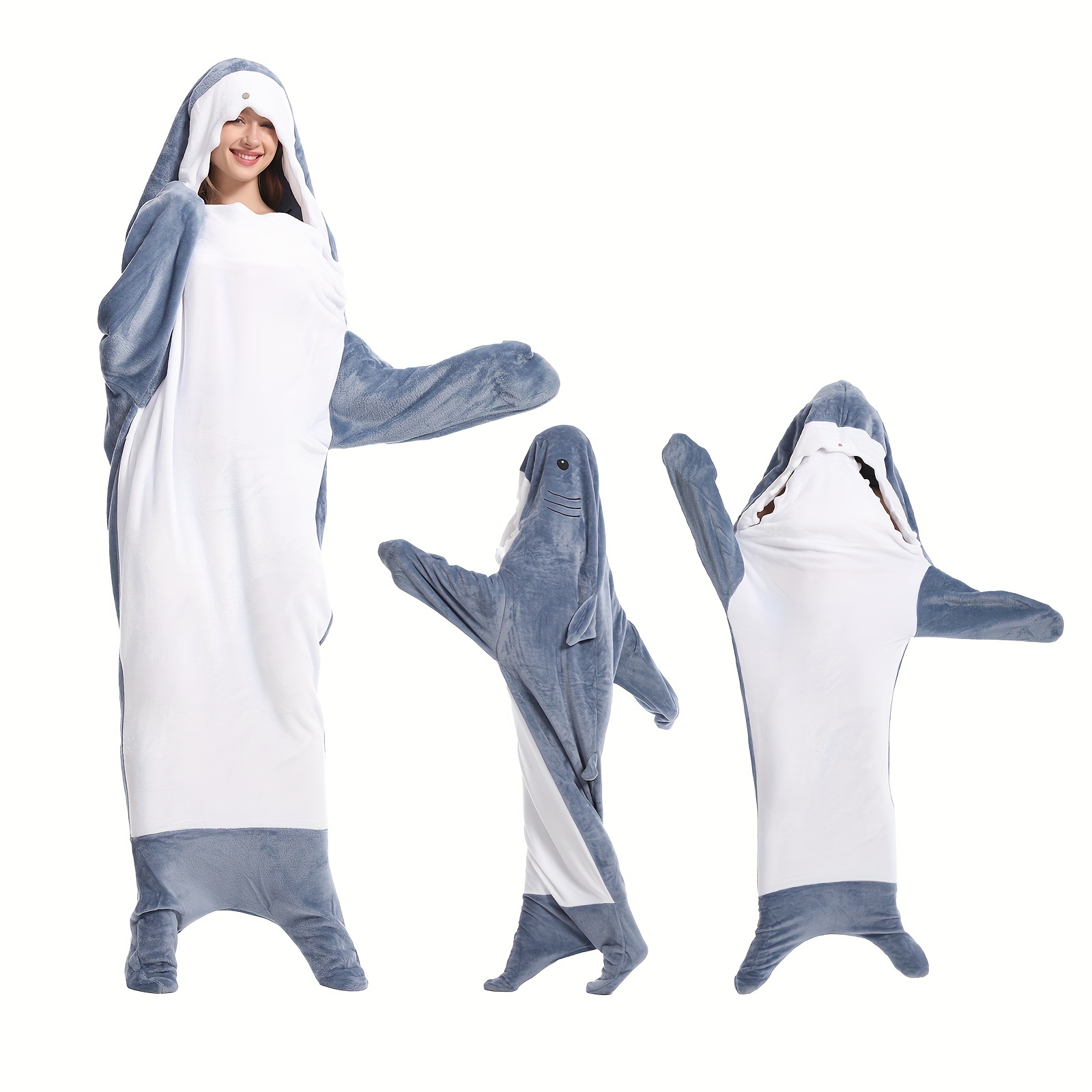 Shark Blanket Adult Boys Girls Shark Blanket Wearable Shark - Temu