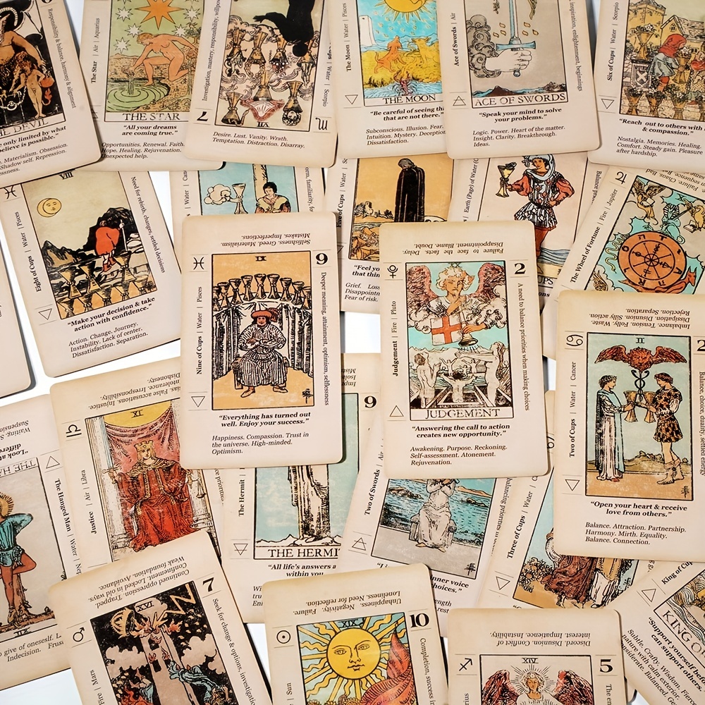 Beginner Tarot Cards Deck Learn Tarot 78 Cards