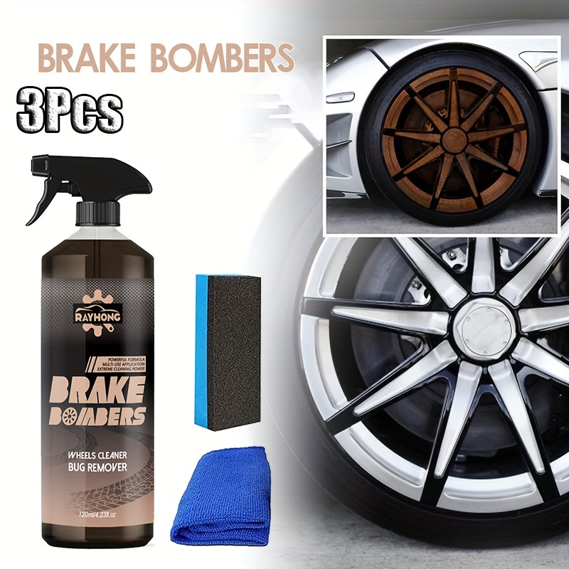 Brake Bomber Wheel Cleaner, Powerful Non-Acid Truck & Car Wheel Cleaner  Spray and Bug Remover, Perfect for Cleaning Wheels and Tires, Safe on  Alloy, Chrome, and Painted Wheels 300ML 