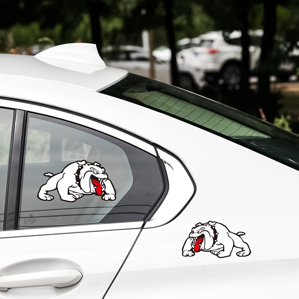 Cartoon Bulldog Car Sticker Car Door Sticker Car Window Decals Car Scratch  Cover Sticker For Car Motorcycle Laptop Wall Decoration Accessories | Free  Shipping For New Users | Temu