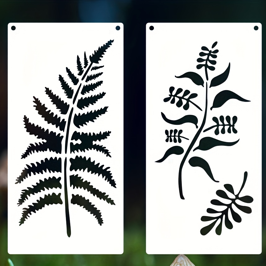 Leaves Plants Stencils Templates For Painting Reusable Leaf - Temu