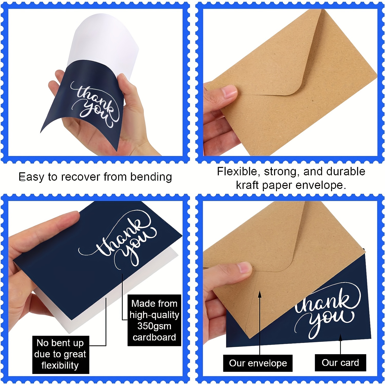 Thank Cards Envelopes Beyond Grateful 3.5x5 Wedding Thank - Temu