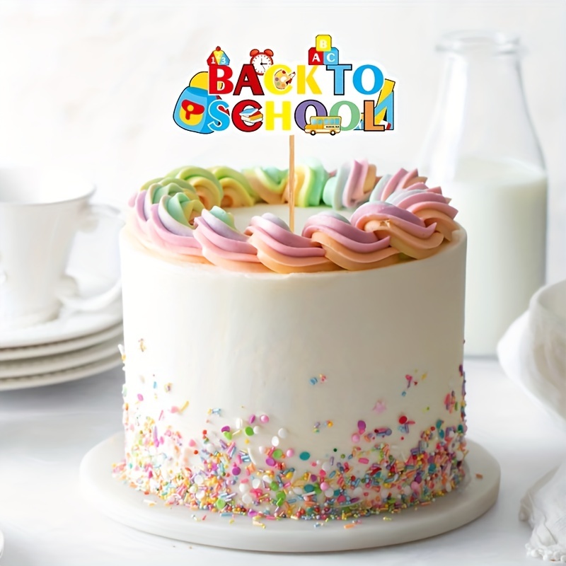 School Theme Edible Icing Cake Topper – the caker online