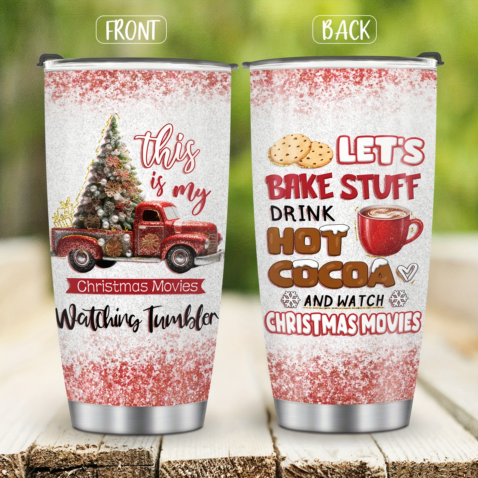 Christmas Tumbler Red Truck Pattern Tumbler Merry Christmas Tumbler  Stainless Steel Double Wall Vacuum Insulated Tumblers Travel Mug Xmas Gifts  For Men Women Friend Parent Teacher - Temu Austria