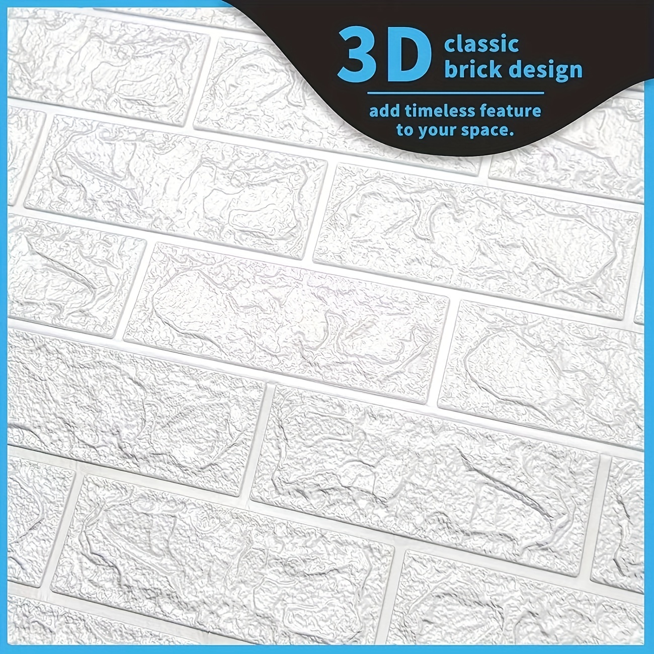 Diy 3d Foam Brick Soft Wallpaper Wall Sticker Wall Panel - Temu