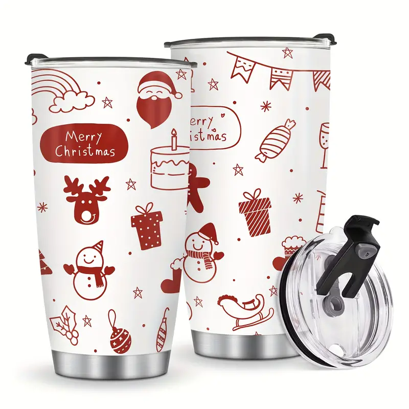 Christmas Tumbler Stainless Steel And Double Wall Insulated - Temu
