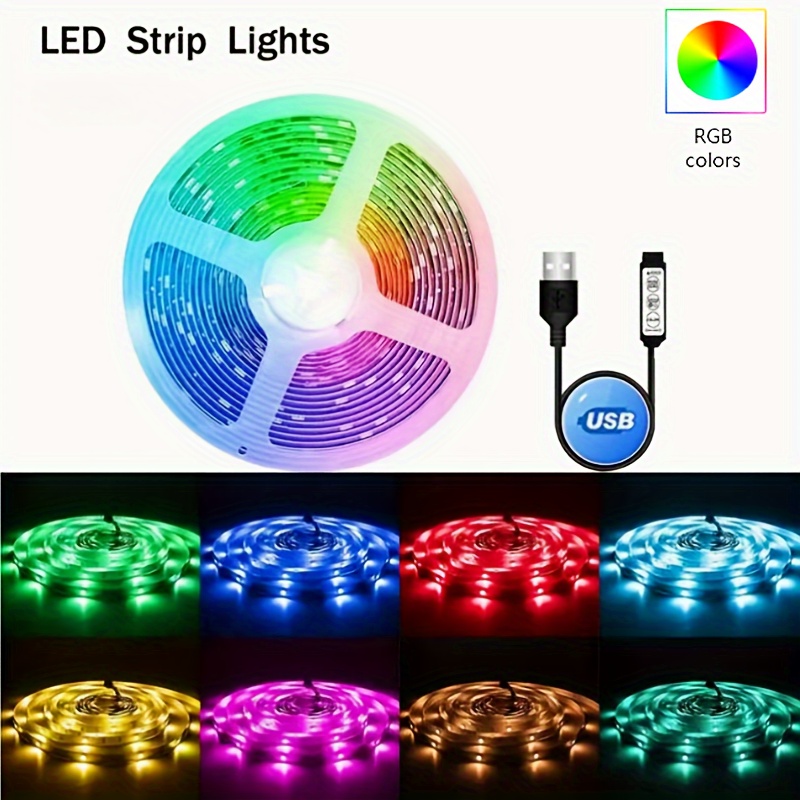 Ruban LED Bleutooth 15M Bande LED 5050 RGB LED Chambre Bande Lumineuse  Flexible Multicolore, Contrôlé par