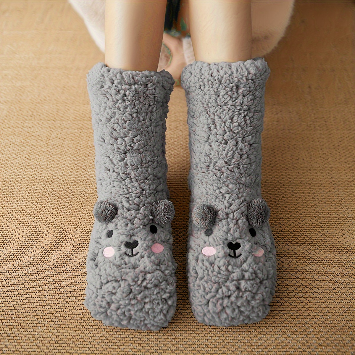 Women's Winter Super Soft Warm Cozy Fuzzy Socks Grips Women - Temu