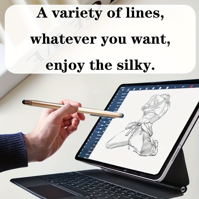 Stylet pour Apple iPad avec Pointe Fine Crayon Parfait pour Dessin et  écriture Manuscrite Compatible avec Les téléphones Portables W - Cdiscount  Téléphonie