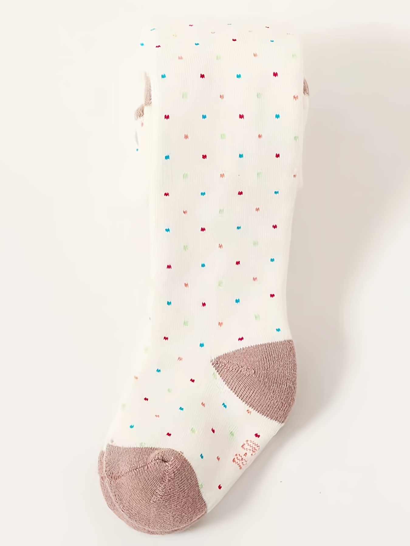 Light pink tights for kids Small dots -  