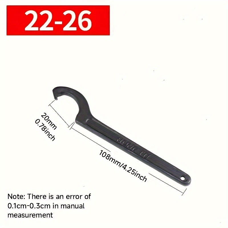 1pcs C Hook Spanner Half Moon Wrench Motorcycle Bike Absorber