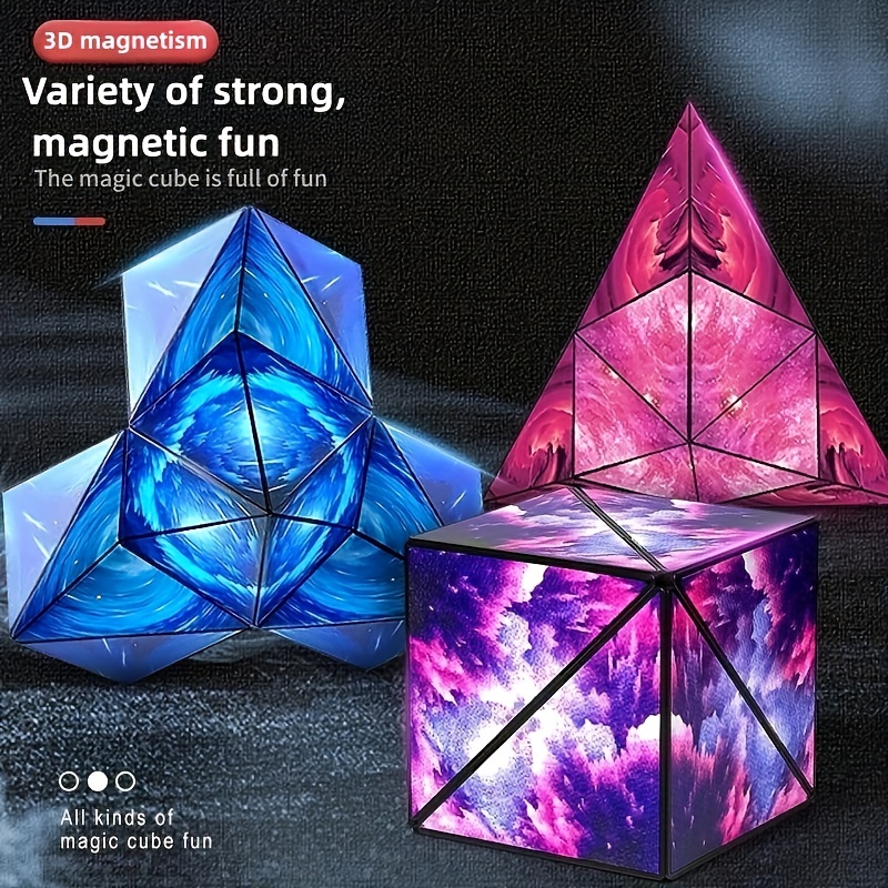 3d Magnetic Deformation Geometric Magic Square Eucalyptus - Temu