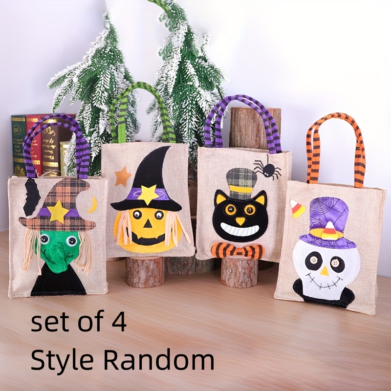 Reusable Gift Bags with Handles, Eco Friendly Flat Totes, Fabric Goodie  Bags, Small Party Favor Bags For Kids Birthdays, Easter, Halloween, Treats