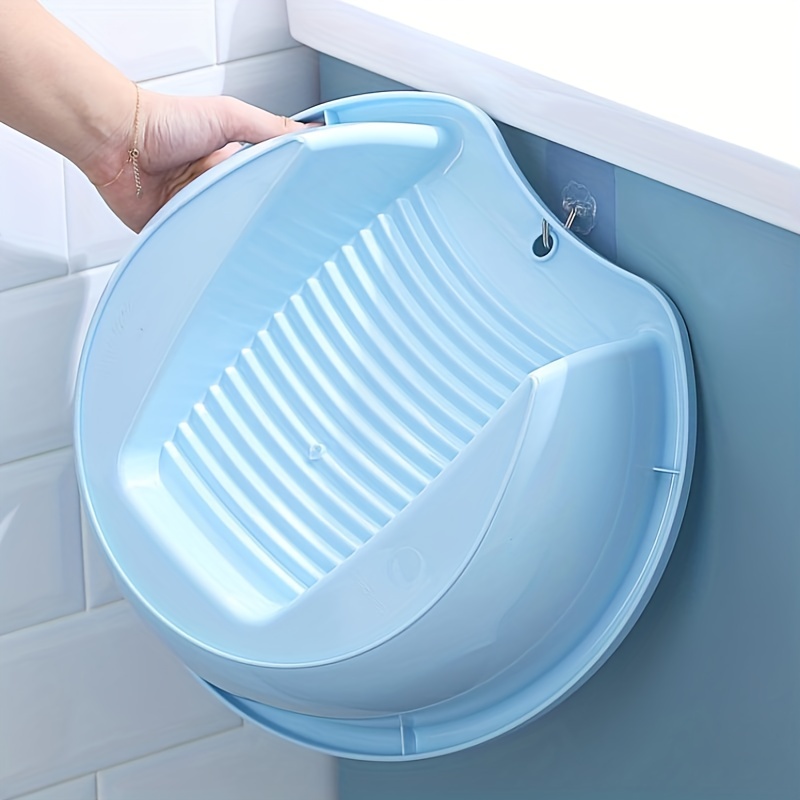 Homoyoyo Multi-Functional Wash Basin Wash Board for Hand Washing Clothes  Wash Board and Basin Kit Clothes Wash Board Basin Washboard Basin for  Clothes