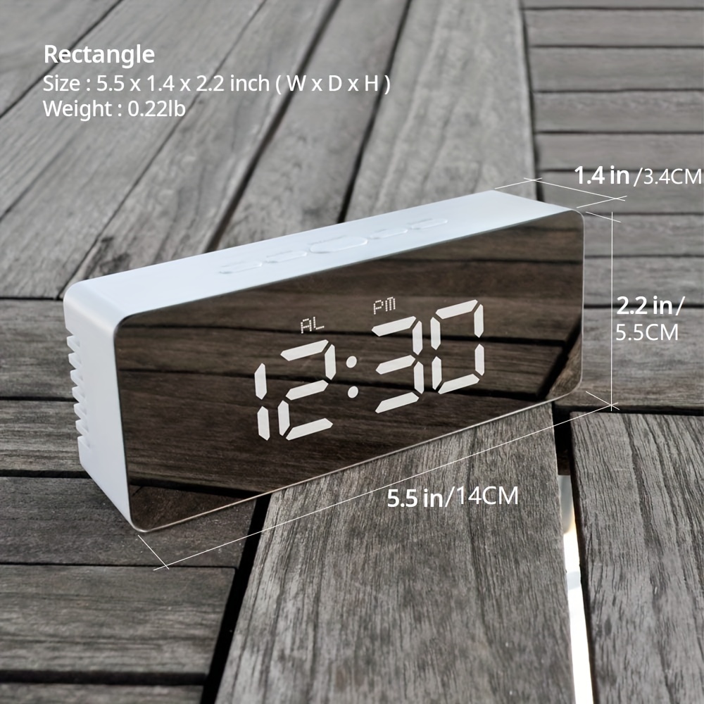 Digital clock large display clock led electric alarm clocks temu