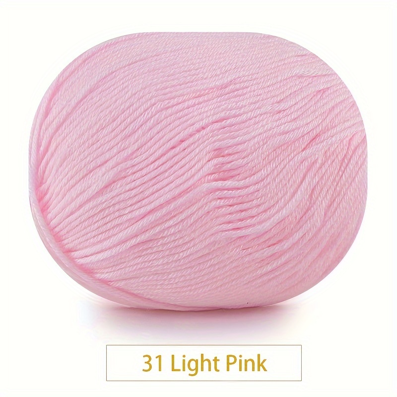  Light Pink Hand Knitting Yarn 30g Baby Knit Wool Yarn Needles  Crochet Weave Thread Needle Felting Wool for DIY Craft Materials DIY Winter  Sweater Scarf Gloves Yarn