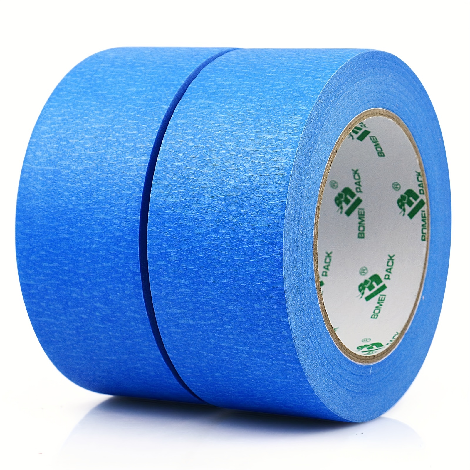 

Bomei Pack, 2rolls Blue Masking Tape 48mm X 50m/1968inch, Decorative Tape, Painting Tape, Scrapbooking Tape, Indoor And Outdoor Masking Tape, For Sticking Labels, Painting, Decoration