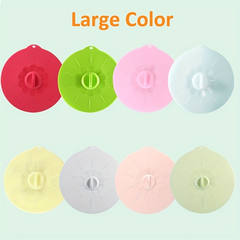 Silicone Bowl Lids Green Set Of 5 Reusable Suction Seal Covers For