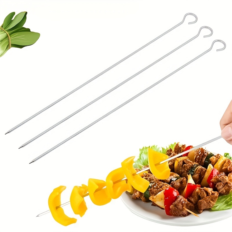 Morole Brochettes pour Barbecue 33 Pièces Pic a Brochette INOX Kebab  Brochette Kit Pique a Brochette