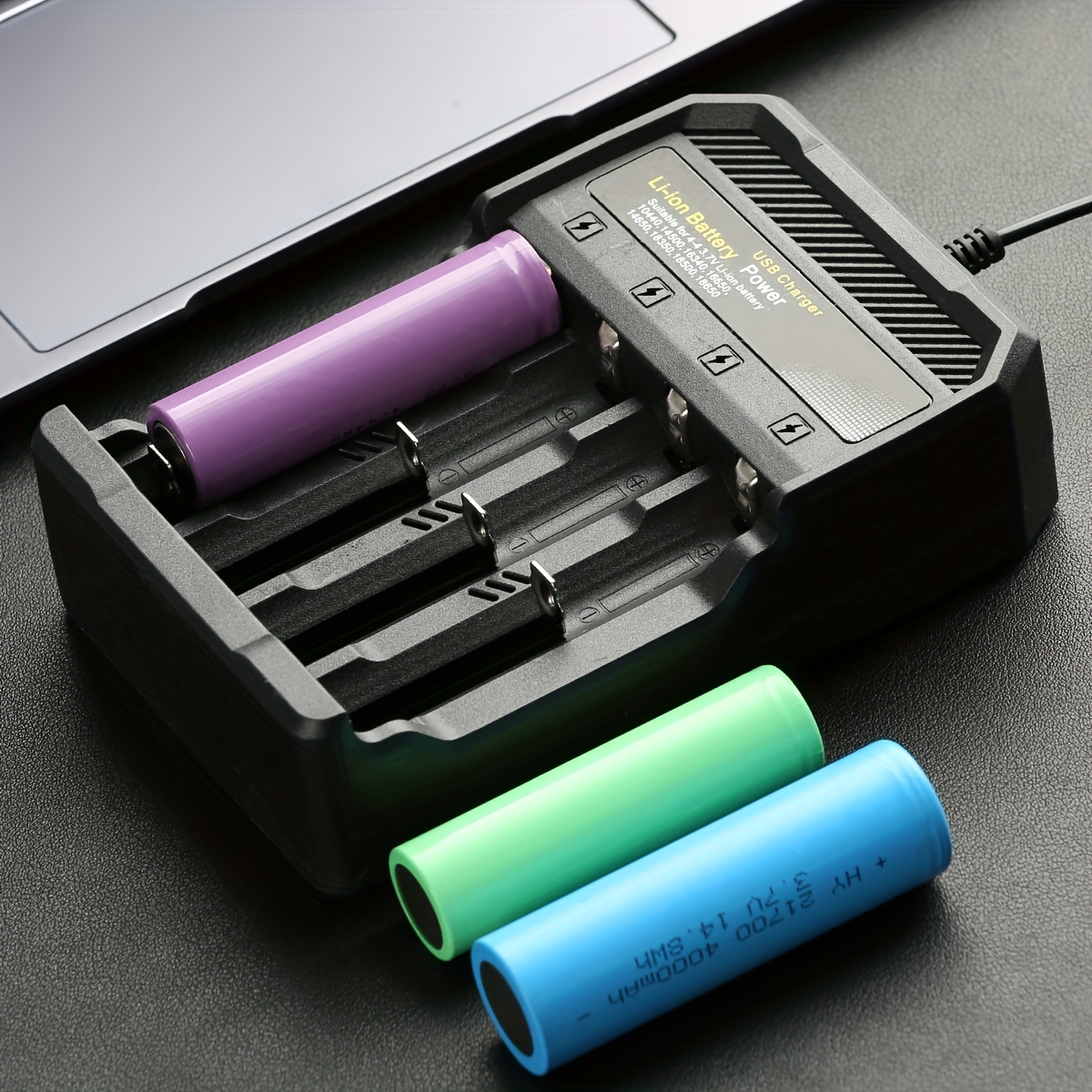 18650 Charger Usb Charging Four Slots Lithium Battery - Temu