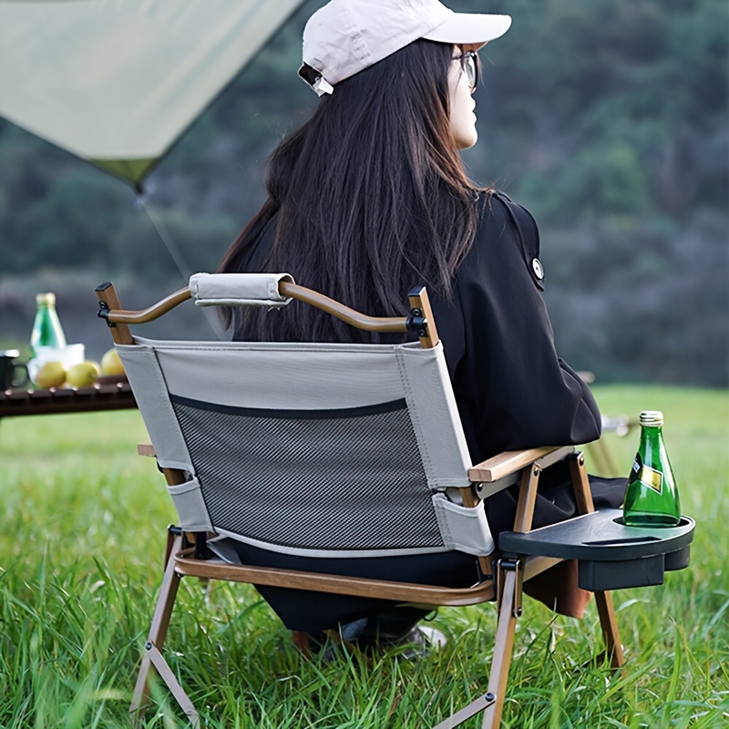 2 Pcs Clip On Side Table Tray Camping Chair Cup Holder Snack Phone Tray  Garden Fishing Beach Storage Tidy For Sun Lounger Camping Fishing Chair  Access