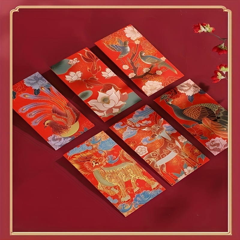 2019 Chinese Red Dragon Envelopes for Weddings